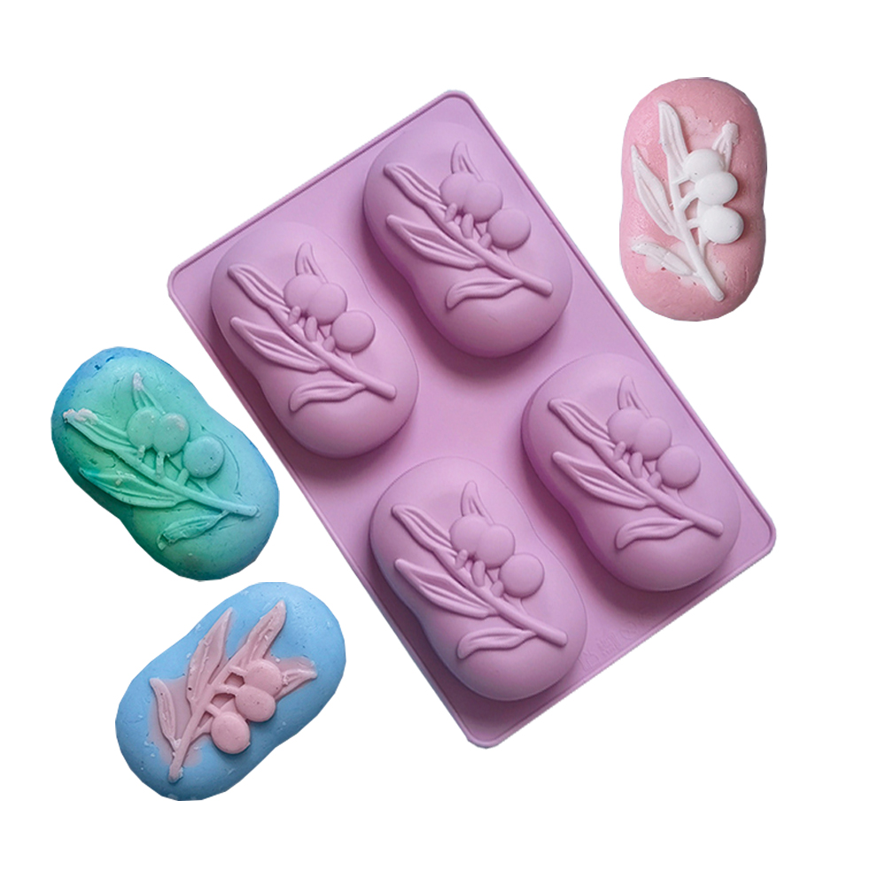 4 Cavities Oval Olive Tree Sil - Candle Making Kits 评论和价格