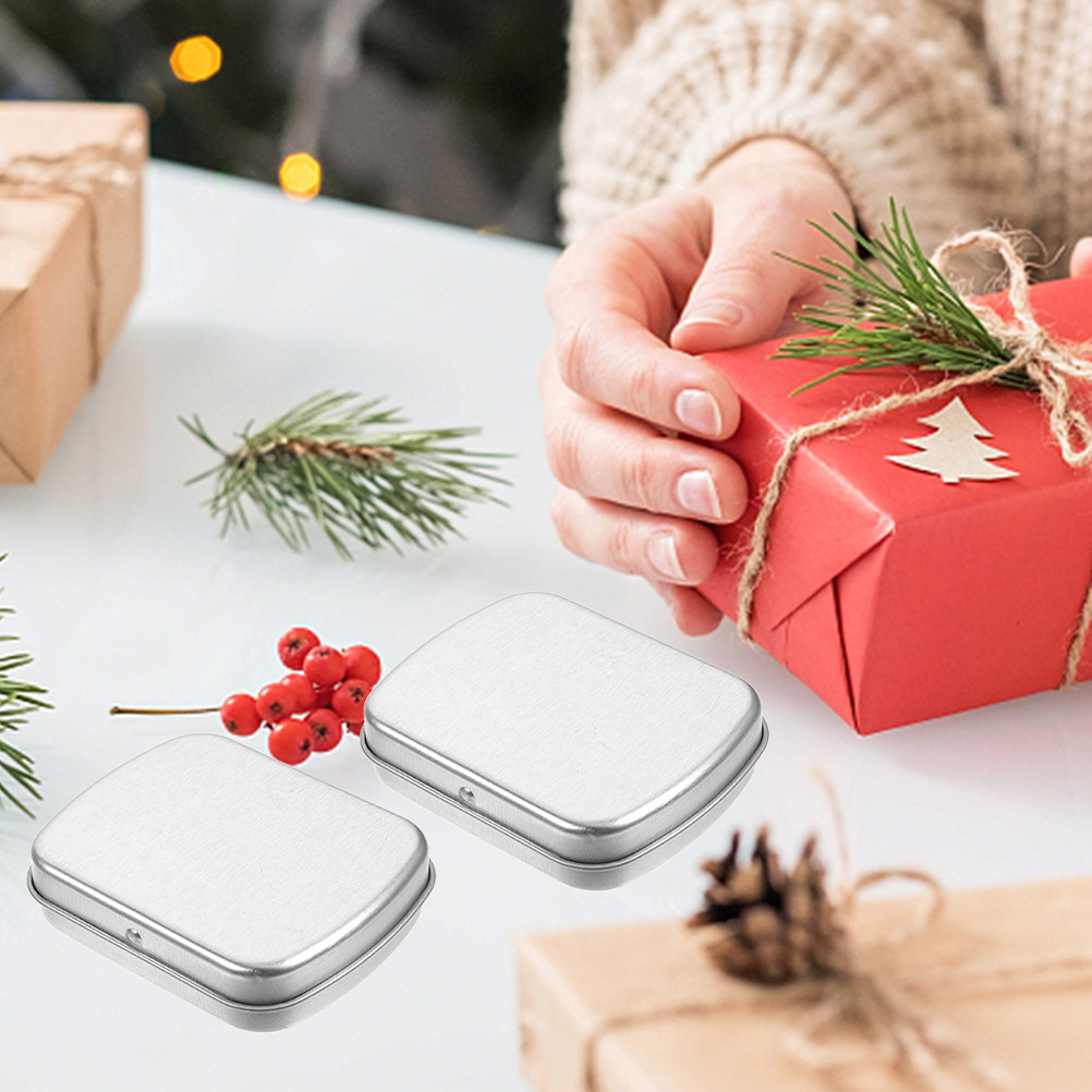 5Pcs Portable Metal Tin Box Co - Tin Container Lid 评论和价格