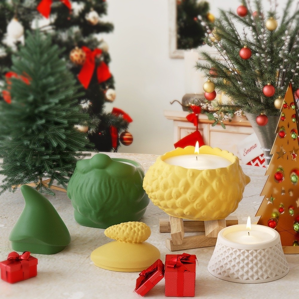 Silicone Santa Claus Storage J - Candle Making Jars With Lids 评论和价格