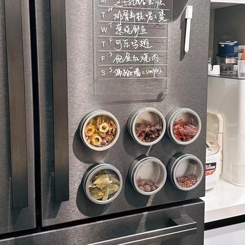 Magnetic Spice Tins with Clear - Tin Container Lid 评论和价格