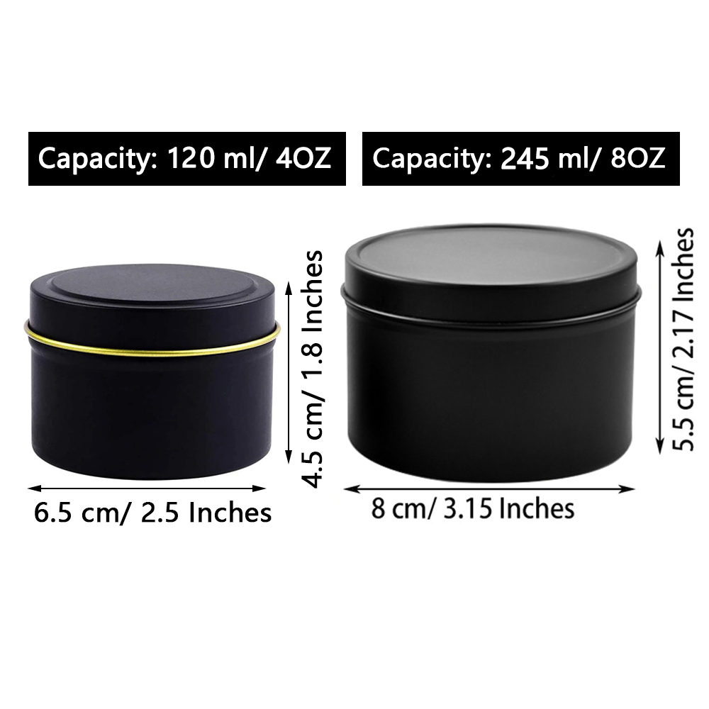 4oz/ 8oz Candle tins with lids - Tin Container Lid 评论和价格