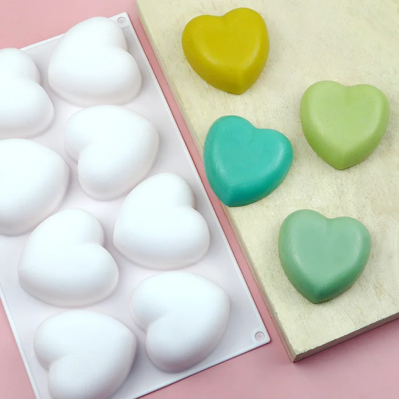 Love Heart Silicone Soap Mold  - Candle Making Kits 评论和价格