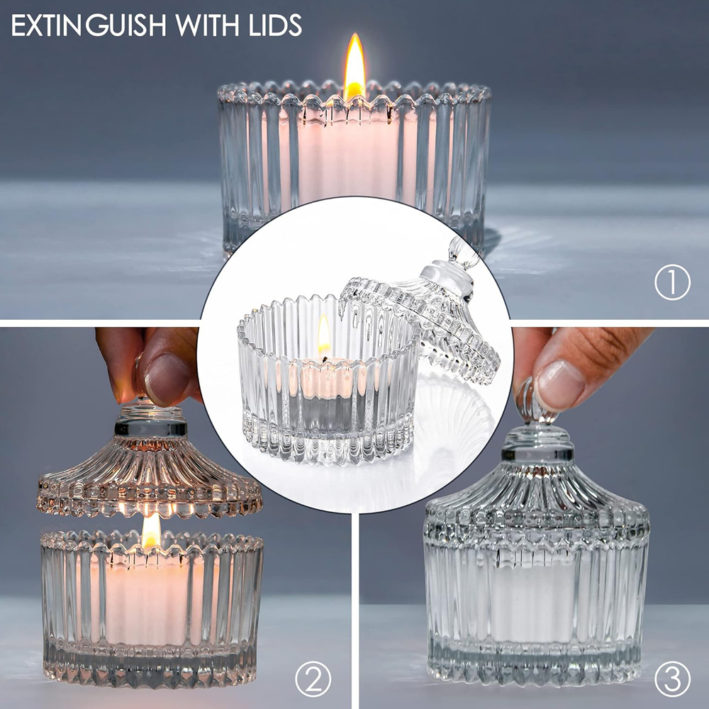 Votive Candle Holders with Lid - Candle Making Jars With Lids 评论和价格