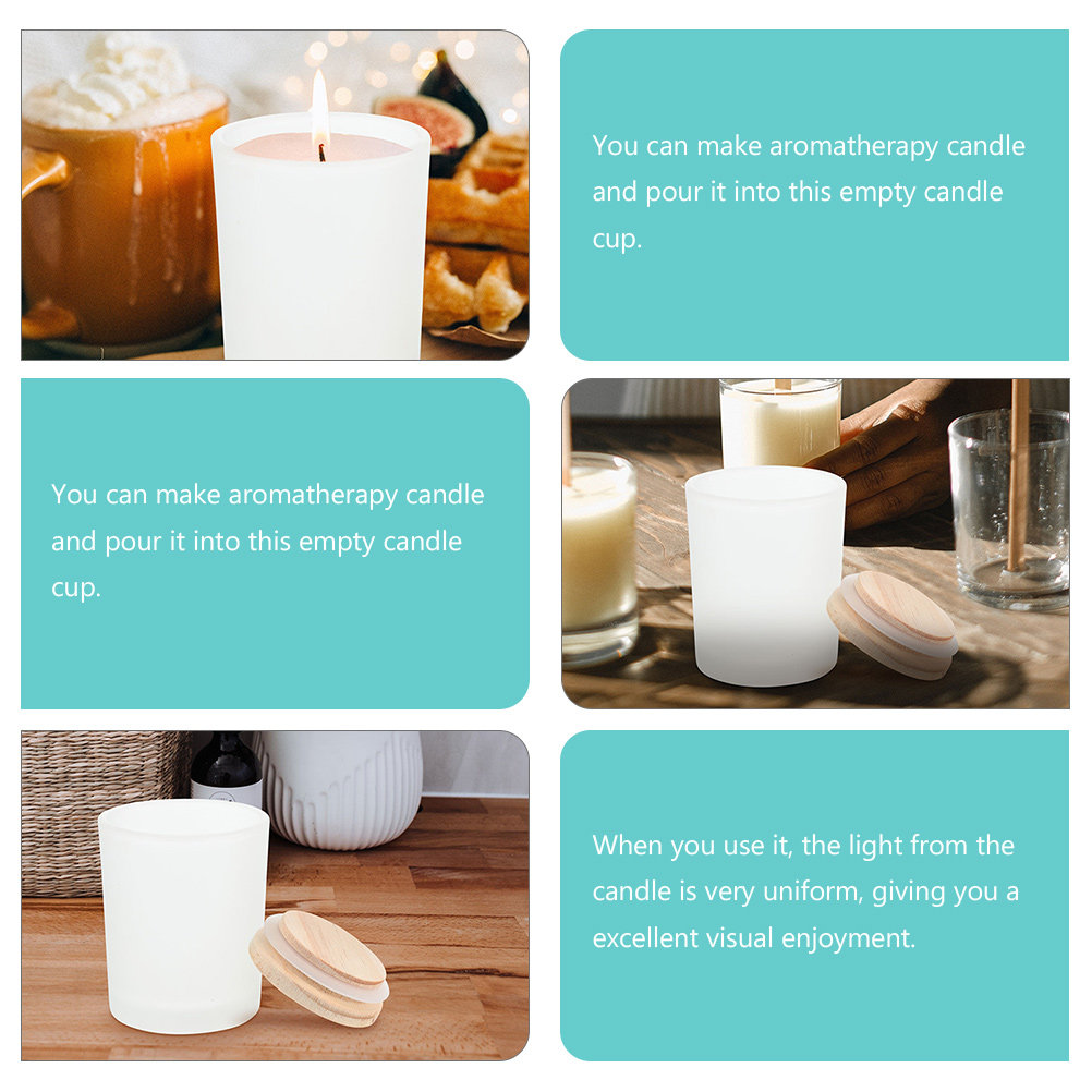Empty Glass Jar Glass Containe - Candle Making Jars With Lids 评论和价格