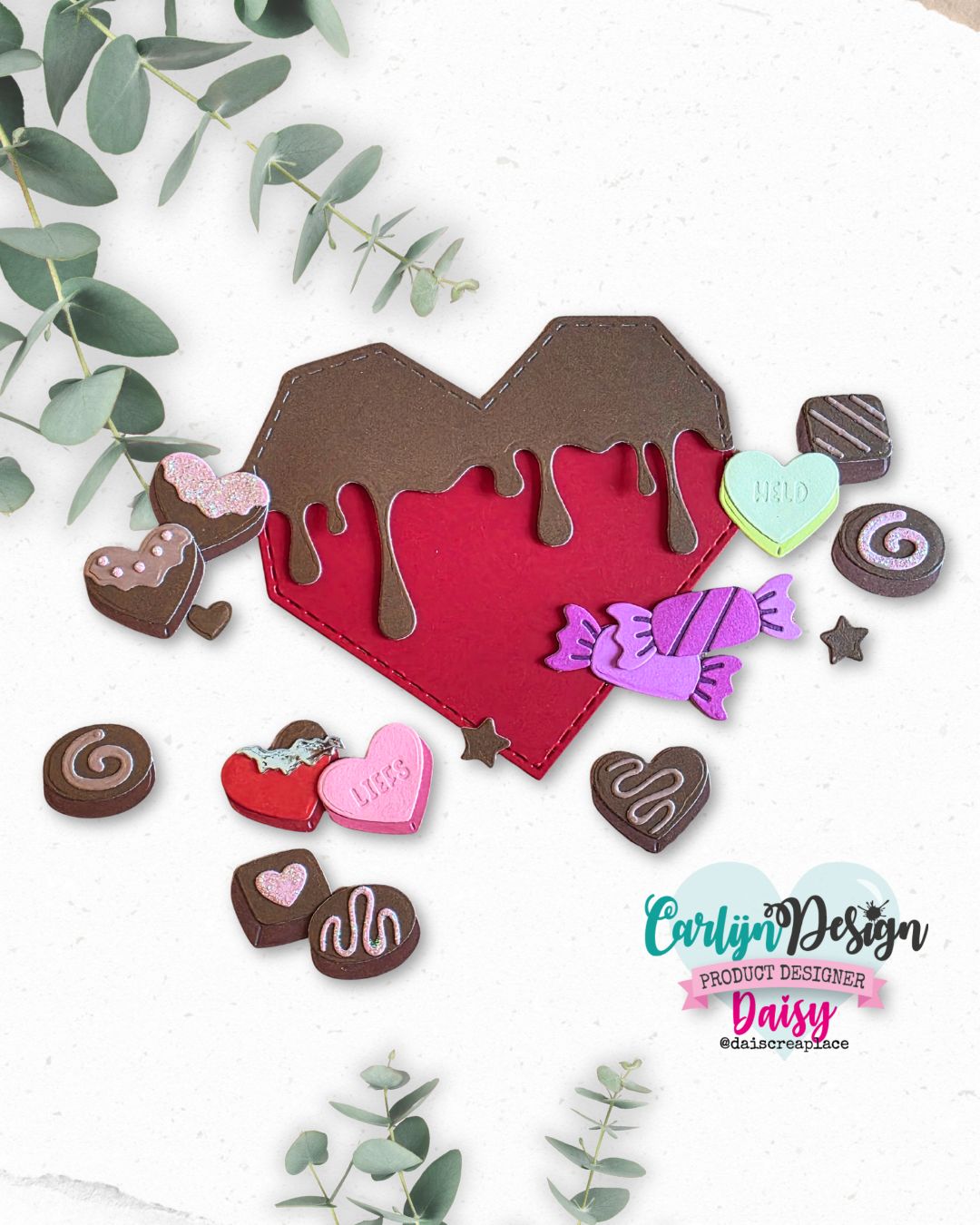Heart Bonbon Box Unicorn Choco - Candle Making And Perfume 评论和价格