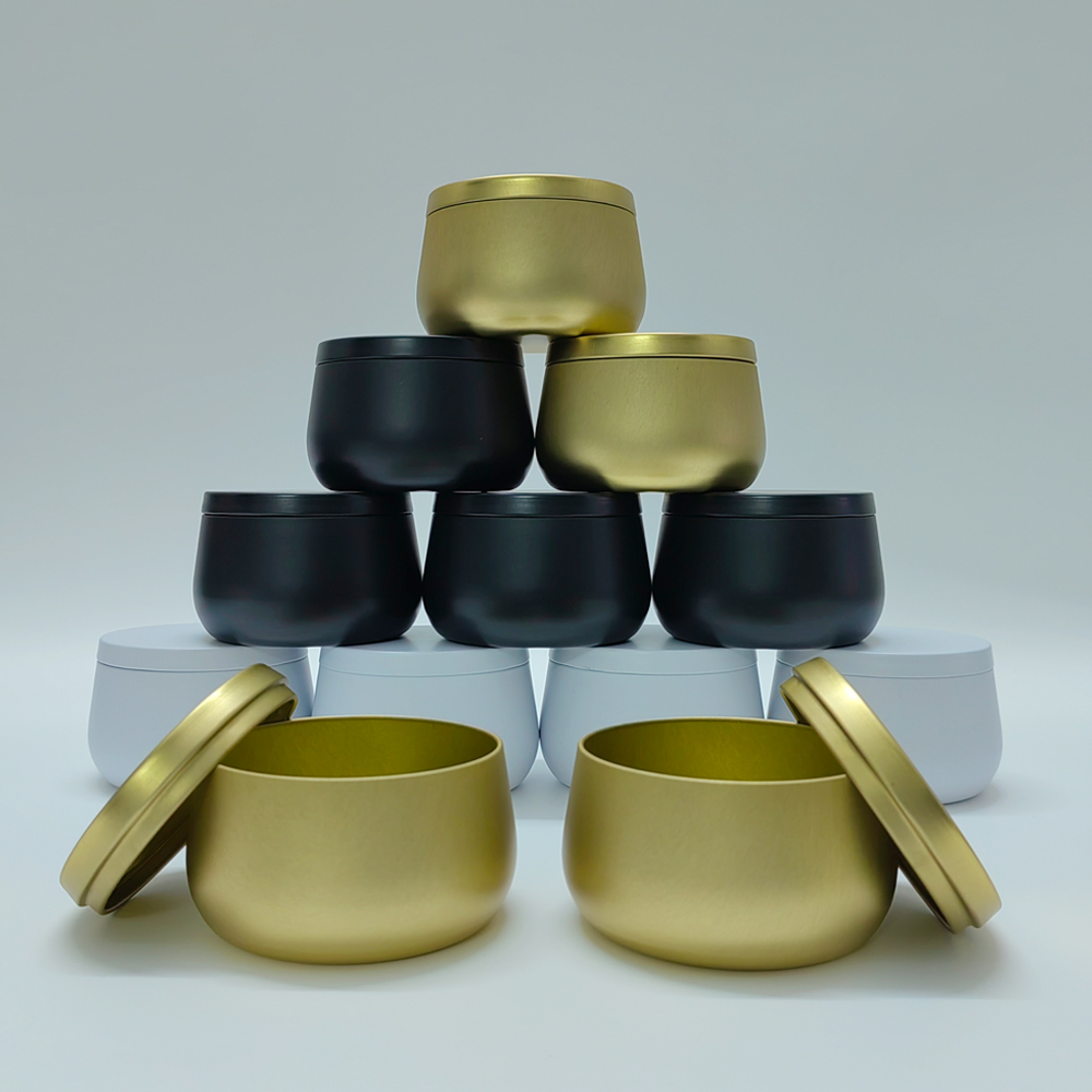 12pcs 8oz White Black Gold Met - Tin Container Lid 评论和价格