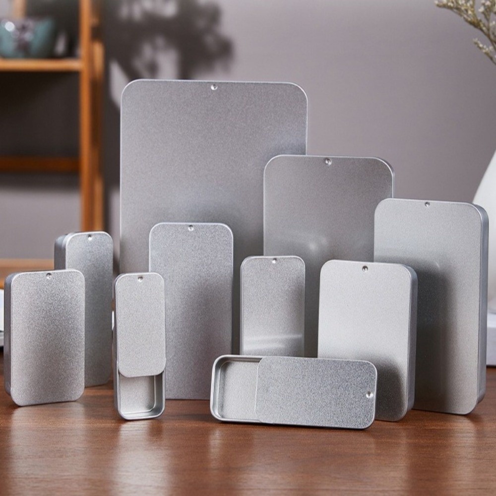 Multi Size Sliding Lid Tin Box - Tin Container Lid 评论和价格