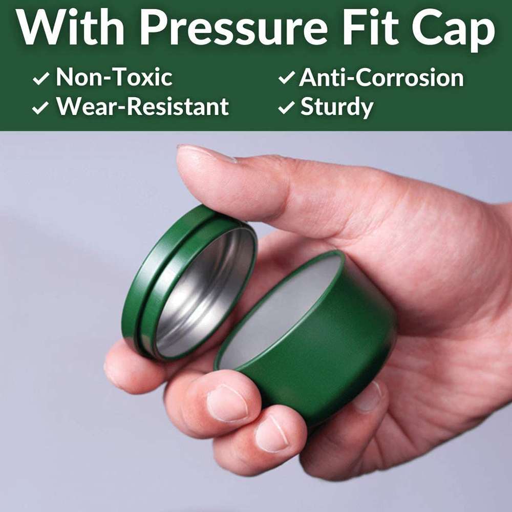 Tea Can with Airtight Lids Tin - Tin Container Lid 评论和价格