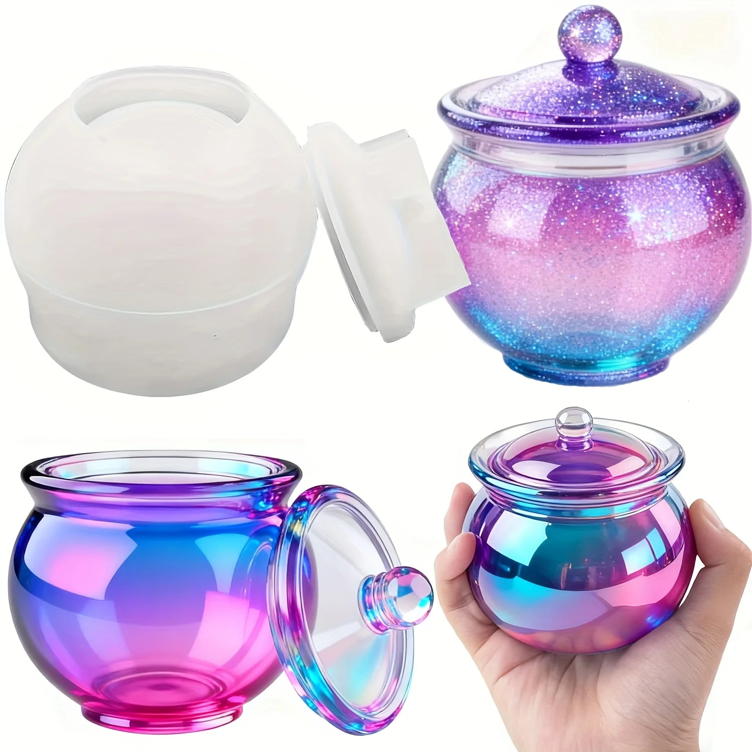 1 set of round resin can molds - Candle Making Jug 评论和价格